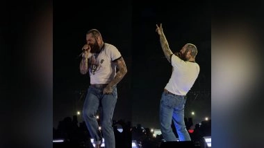 Entertainment News | Post Malone Sets Guwahati Stage on Fire with First-ever India Solo Concert, Delivers Hits Like 'Congratulations', 'Sunflower' and More