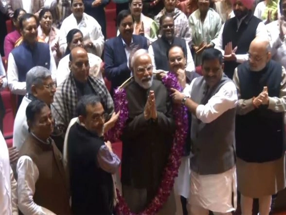 India News | NDA Leaders Felicitates PM Modi at NDA Parliamentary Meeting