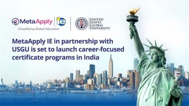 Business News | MetaApply IE and United States Global University Announce an Exclusive Partnership to Deliver Career-ready Short-term Certificate Programs in India