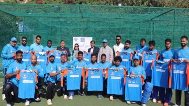 Sports News | Indian Deaf Cricket Association Unveils Team India Jersey for Three-match T20 Deaf Cricket Series