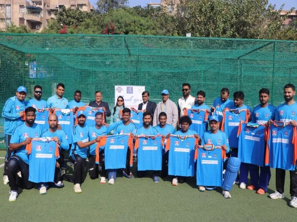 Sports News | Indian Deaf Cricket Association Unveils Team India Jersey for Three-match T20 Deaf Cricket Series
