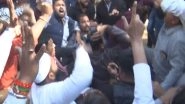 India News | MP: Youth Congress Protest Outside Residence of Minister Bagri in Bhopal over His Brother's Alleged Involvement in Cannabis Smuggling Case