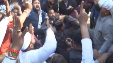 India News | MP: Youth Congress Protest Outside Residence of Minister Bagri in Bhopal over His Brother's Alleged Involvement in Cannabis Smuggling Case