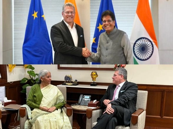 Business News | EU Trade Commissioner Meets Nirmala Sitharaman, Piyush Goyal