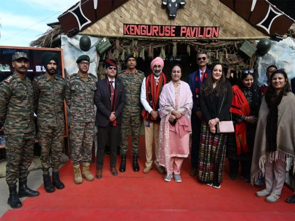India News | Hornbill Festival 2025: IAF Chief AP Singh Visits Captain Kenguruse Pavillion