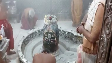India News | MP: Sacred Bhasma Aarti Performed at Mahakaleshwar Jyotirlinga Temple in Ujjain