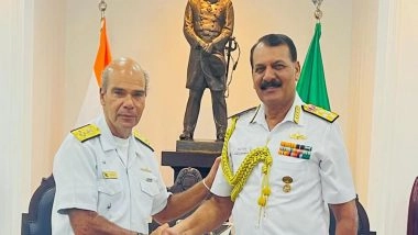 World News | CNS Admiral Tripathi Meets Brazilian Navy Commander, Discusses Expanding Defence Cooperation Between Navies