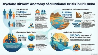 World News | Cyclone Ditwah Inundates 1.1 Million Hectares in Sri Lanka; 2.3 Million People Exposed: UNDP