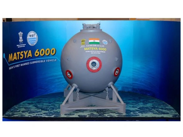India News | India's First Crewed Deep-sea Submersible Matsya 6000 Showcased at IISF 2025