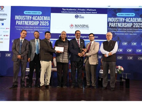 Business News | MAHE Honoured with Prestigious CII Industry-Academia Partnership Award