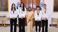 Sports News | President Murmu Honours Indian Women Boxers After Medal Haul in Liverpool