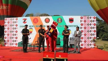 India News | Indian Army's Hot Air Ballooning Expedition from Bhopal to Pune Creates New Record