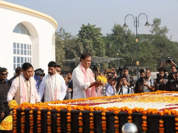 India News | Assam CM Inaugurates Swahid Smarak Kshetra, Pays Tributes to Assam Movement Martyrs
