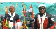 Sports News | 2 Former SFF Veterans Embark on 90-day Motorbike Ride Across India to Raise Awareness About China's Assault on Tibetan Identity