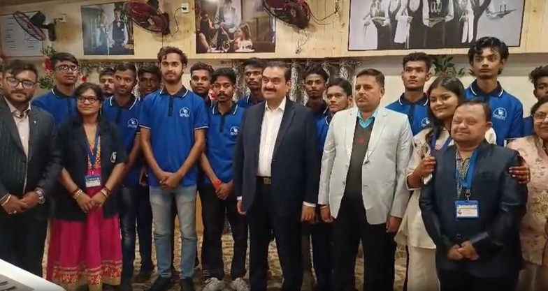 India News | Gautam Adani Interacts with Differently-abled Children in Dhanbad School, Inaugurates New Udan Cafe