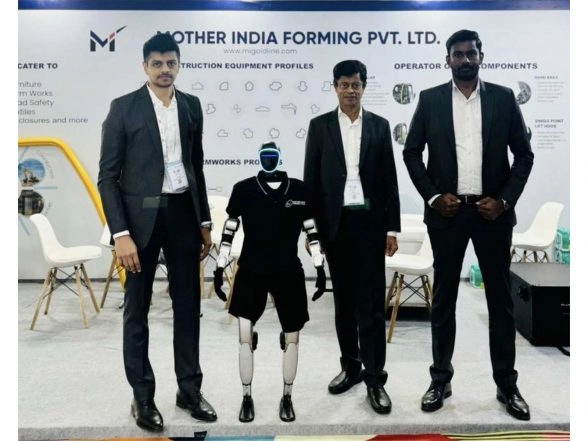 Business News | Mother India Forming Showcases Humanoid & Quadruped Robots at EXCON Bengaluru, Accelerating India's Leap in Precision Cold-Roll Forming
