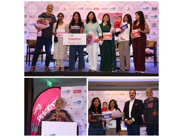 Business News | Pinkathon Partners with Zydus to Drive Breast Cancer Awareness; Returns to Hyderabad for the 6th Edition Introducing First-ever Invincible Women