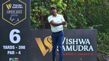 Sports News | Vishwa Samudra Open 2025: N Thangaraja Moves to Top with Day's Best 66