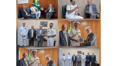 World News | Chief of Naval Staff Holds Talks with Brazilian Defence Minister, Presidential Advisor on Defence Cooperation