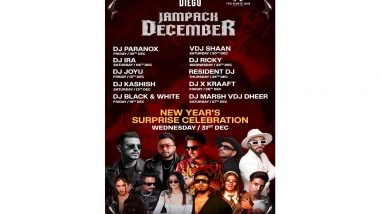 Business News | Club Diego, Gurugram Unveils Its Power-Packed 'Jampack December' Lineup, Culminating in the Biggest New Year's Eve Party of 2025
