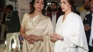 Entertainment News | In Pics: Hema Malini, Esha Deol at Dharmendra's Prayer Meet in Delhi