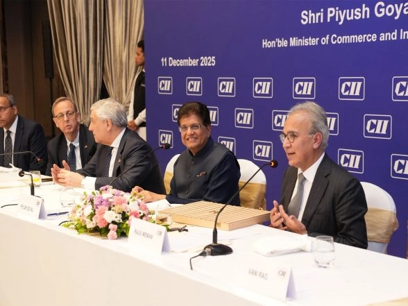 World News | Piyush Goyal Hosts Italian Deputy PM Tajani for Dinner, Says Reinforced Friendship, Paved Way for Deeper Economic Ties