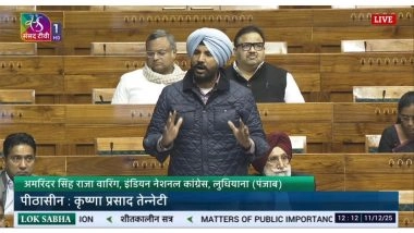 India News | Atmosphere of Fear Prevails in Punjab; Gangsters Issuing Threats from Jails, Abroad: Warring in Lok Sabha