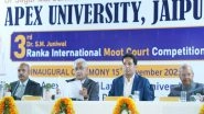 Business News | Apex University Jaipur Inaugurates the 3rd Dr. S.M. Juniwal Ranka International Moot Court Competition
