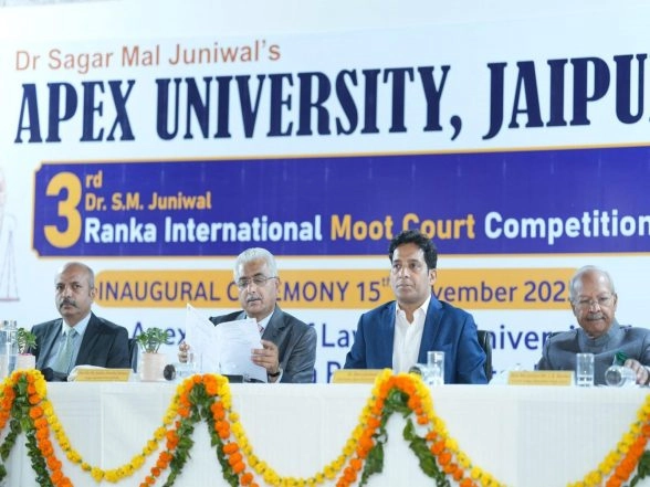 Business News | Apex University Jaipur Inaugurates the 3rd Dr. S.M. Juniwal Ranka International Moot Court Competition