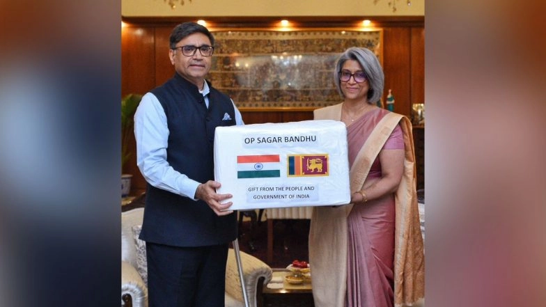 India News | Foreign Secy Vikram Misri Hands over Essential Medicines to Sri Lanka to Help with Cyclone Ditwah