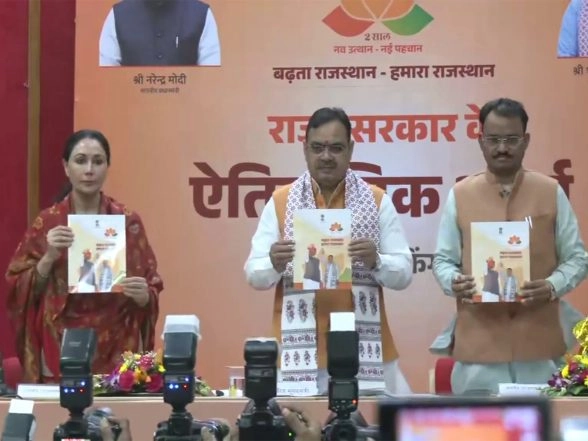India News | Rajasthan CM Bhajanlal Sharma Releases Booklet Featuring Achievements of His Government  to Mark 2nd Anniversary