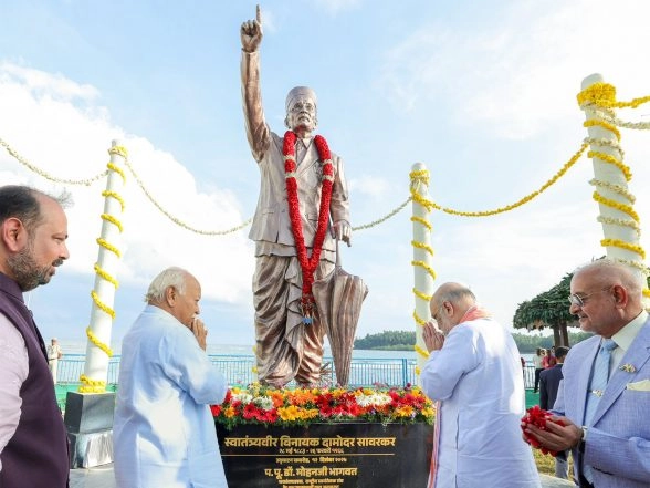 India News | Amit Shah Unveils Statue of Veer Savarkar, Inaugurates 'Veer Savarkar Inspiration Park' in Andaman and Nicobar