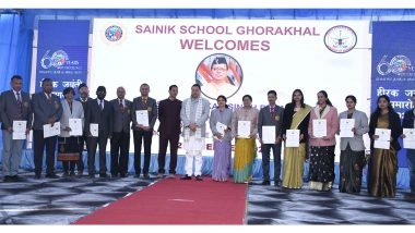 India News | Uttarakhand CM Inaugurates Diamond Jubilee Celebrations of Sainik School Ghorakhal