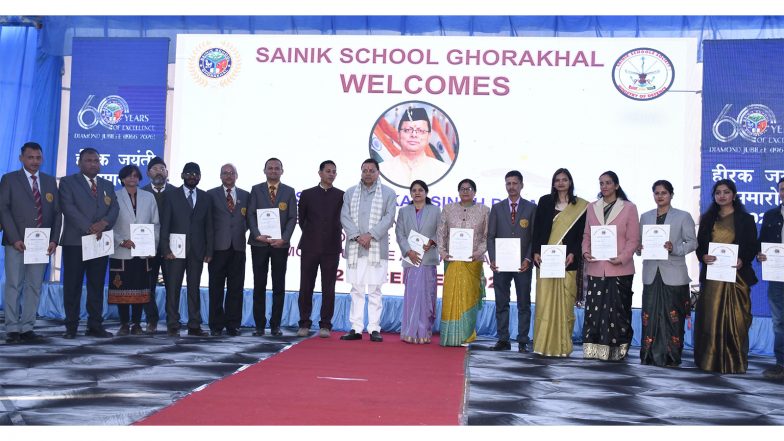 India News | Uttarakhand CM Inaugurates Diamond Jubilee Celebrations of Sainik School Ghorakhal
