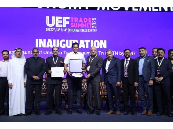 Business News | Historic MoU Signed Between UEF and UNSDC at the UEF Trade Summit 2025 Inaugurated by the Hon'ble Minister for Industries, GoTN, Thiru TRB Rajaa