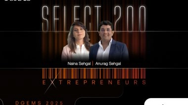 Business News | NALPHI Wins the Forbes DGEMS Select S-200, 2025: Leading the Future of Fashion & Lifestyle Tech