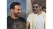 Entertainment News | King Khan Meets GOAT: SRK, AbRam Share Iconic Moment with Messi in Kolkata