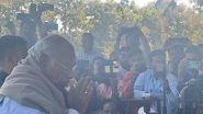 India News | Congress President Mallikarjun Kharge Attends Last Rites of Former Union Home Minister Shivraj Patil in Latur
