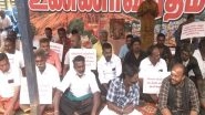 India News | Thiruparankundram Villagers Stage Hunger Strike Seeking Deepam Lighting Atop the Hilltop Lamp Pillar