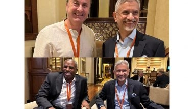 World News | Jaishankar Meets UK, Luxembourg Deputy PMs on Sidelines of Sir Bani Yas Forum in UAE