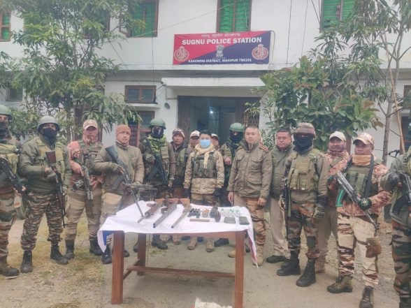 India News | Manipur: Security Forces Recover Cache of Arms, Ammunition in Kakching District