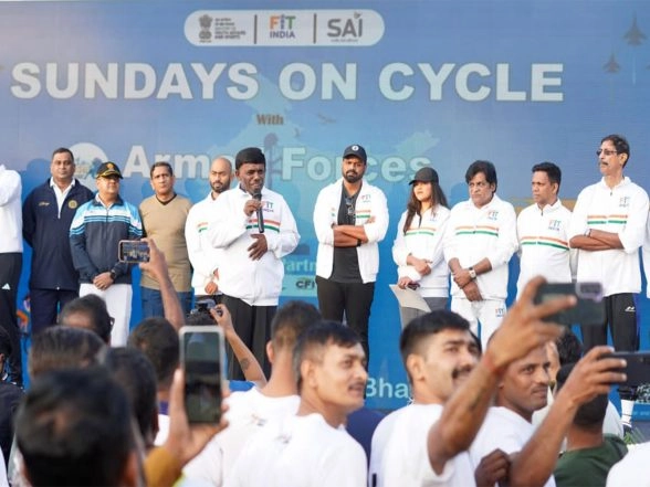 India News | 53rd Edition of Fit India Sundays on Cycle, Rolls into Goa; Armed Forces, Actors, Athletes and Citizens Join in Large Numbers