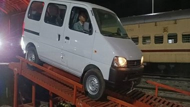 India News | Mizoram Gets Its First Rail-carried Cars; 119 Cars Reach Sairang by Rail