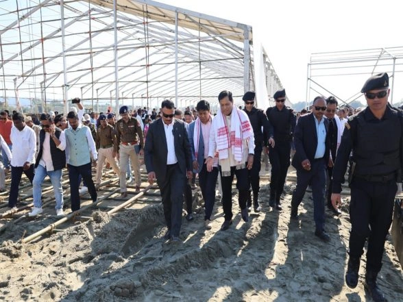 India News | Union Minister Sarbananda Sonowal Visits Namrup to Review Preparations for PM Modi's Fertiliser Project Launch