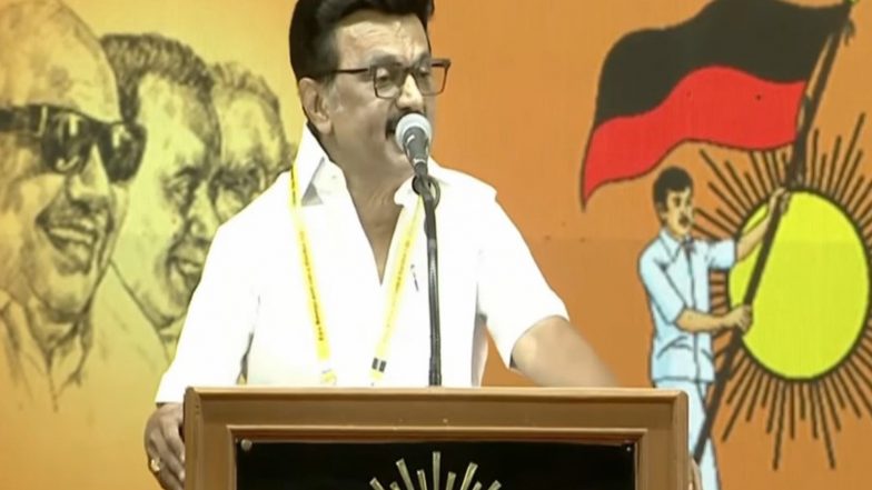 India News | MK Stalin Urges DMK Youth to Lead 'Dravidian Model 2.0', Takes Aim at BJP Ahead of 2026 Polls