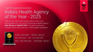 Business News | Brandcare Globally Recognised as India's Health Agency of 2025 by TopFICE
