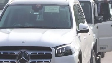 Sports News | Lionel Messi Reaches New Delhi, Football Icon's Final Pit Stop for 'GOAT India Tour'