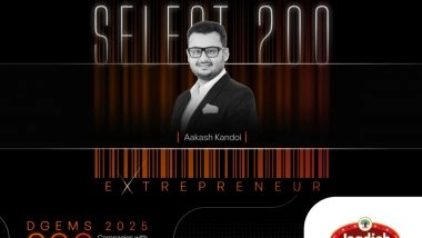 Business News | Jagdish Farshan Selected for Forbes DGEMS 2025: Blending Gujarati Heritage with Modern Growth