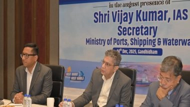 India News | MoPSW Secy Vijay Kumar Inaugurates and Lays Foundation Stone for Developmental Projects Worth Rs 193 Crore of Deendayal Port Authority, Kandla