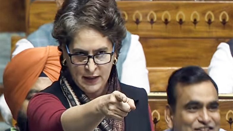 India News | Priyanka Gandhi to Oppose Viksit Bharat G RAM G Bill to Rename MNEREGA at 12 Noon in LS
